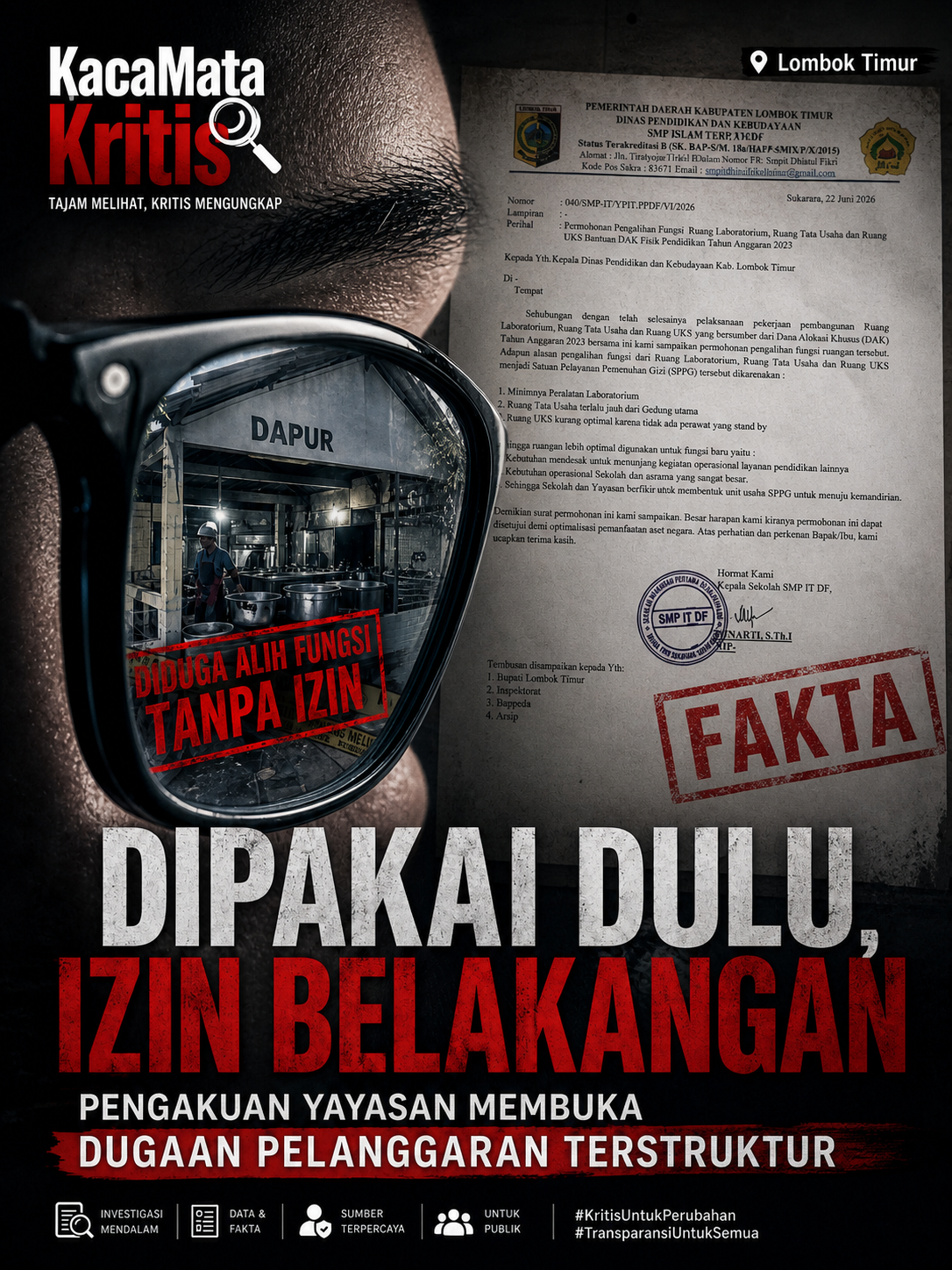 DIPAKAI DULU, IZIN BELAKANGAN: PENGAKUAN YAYASAN MEMBUKA DUGAAN PELANGGARAN TERSTRUKTUR