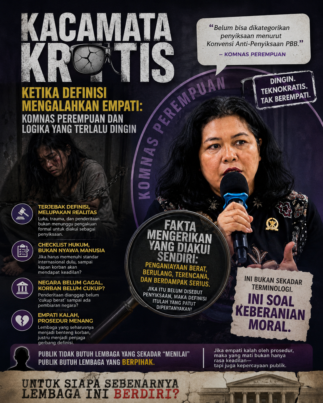 KETIKA DEFINISI MENGALAHKAN EMPATI: KOMNAS PEREMPUAN DAN LOGIKA YANG TERLALU DINGIN