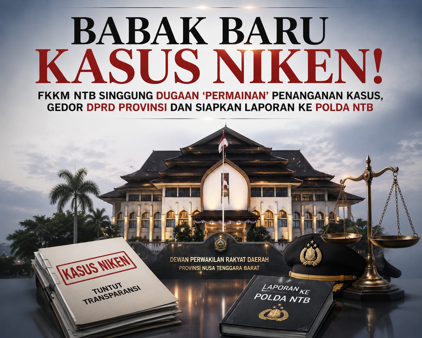 Kasus Niken Meledak ke Level Provinsi! FKKM NTB Gedor DPRD dan Bawa Dugaan 'Permainan' ke Polda